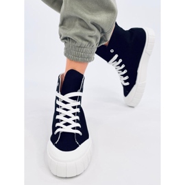 Black canvas sneakers 1