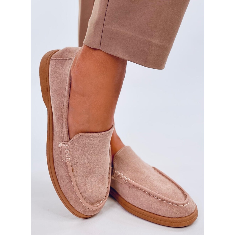 Soft women's moccasins beige 1