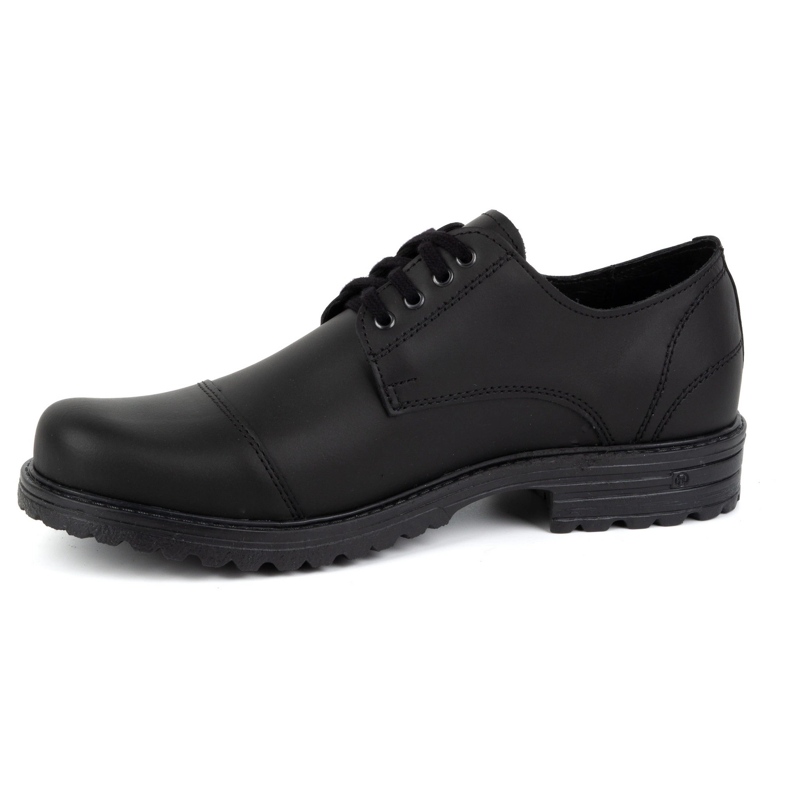 Polbut Men's leather shoes 2120/2 black 1