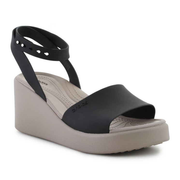 Crocs Brooklyn Ankle Strap Wedge sandals 209406-07H black 2 Crocs Brooklyn Ankle Strap Wedge sandals 209406-07H black 2