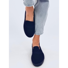 Women's sock sneakers, navy blue 1