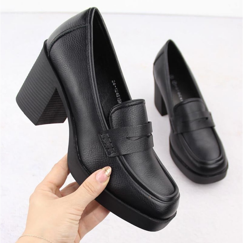 Potocki W 12451 WOL265A high-heeled shoes black 1