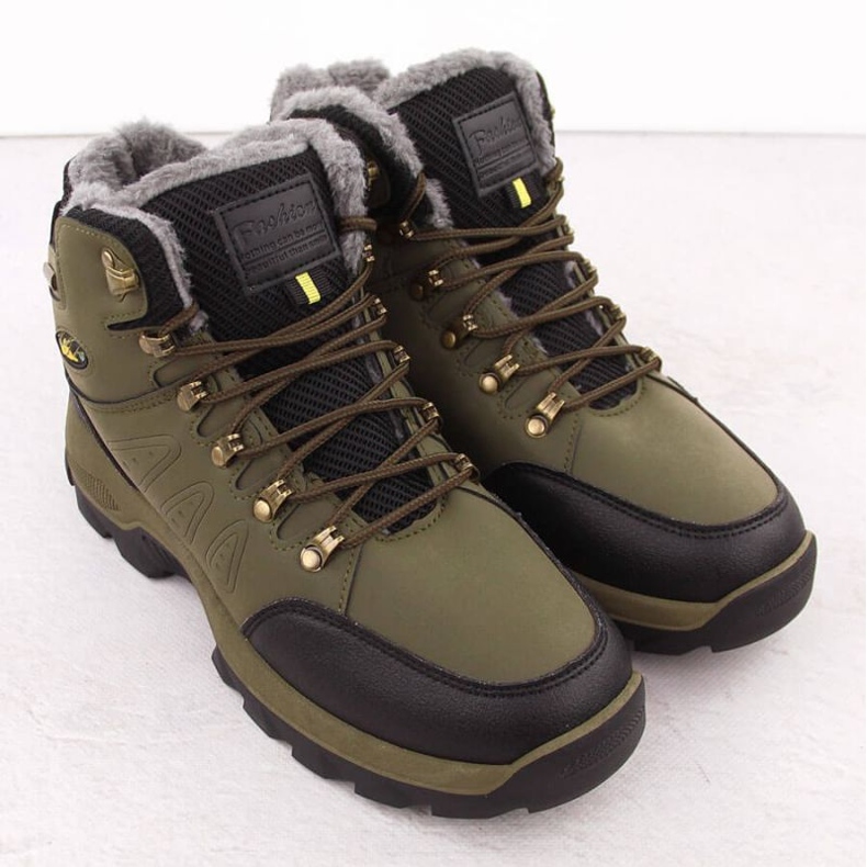 Vanhorn fur-lined trekking boots, green 2 Vanhorn fur-lined trekking boots, green 2