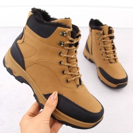 Vanhorn camel trekking boots beige 1