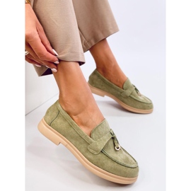 Seastar Women's green suede moccasins 1