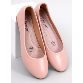 Seastar Beige ballet flats with a leather insert 1