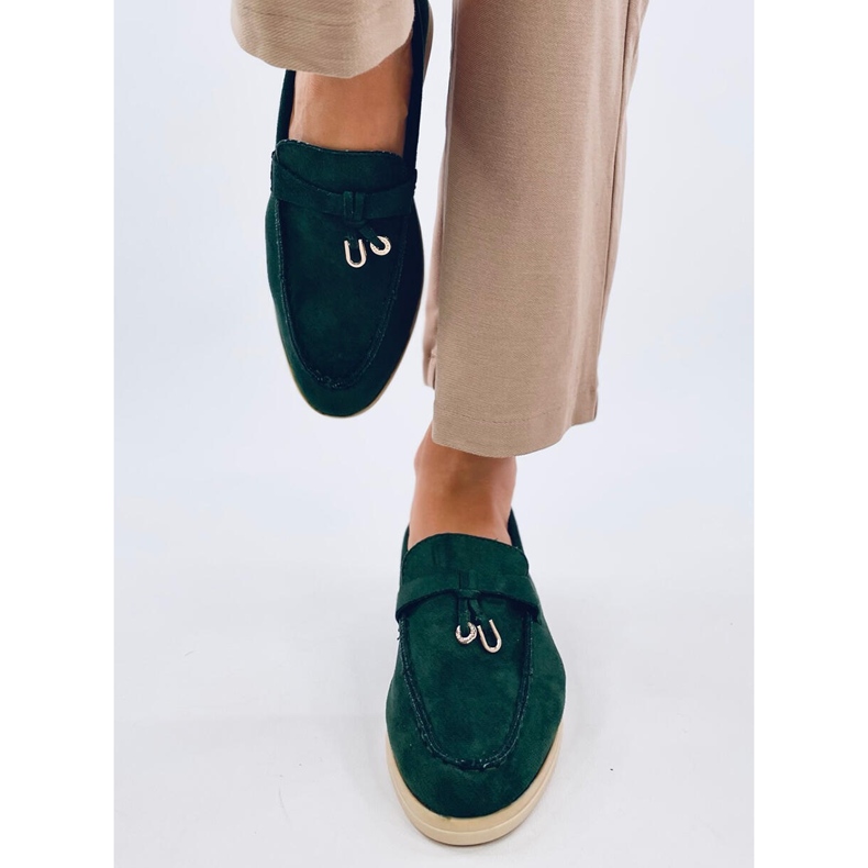 Seastar Soft Green suede moccasins 1
