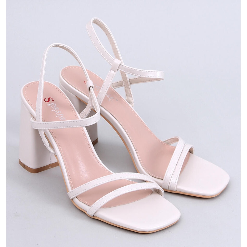 Seastar Beige stable heel sandals 1