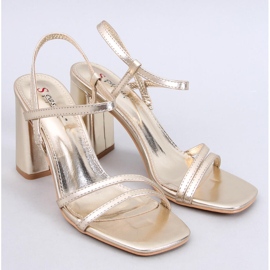 Seastar Gold stable heel sandals golden 1