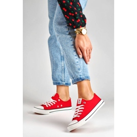 Red textile sneakers Laura La.Fi 280055R 1