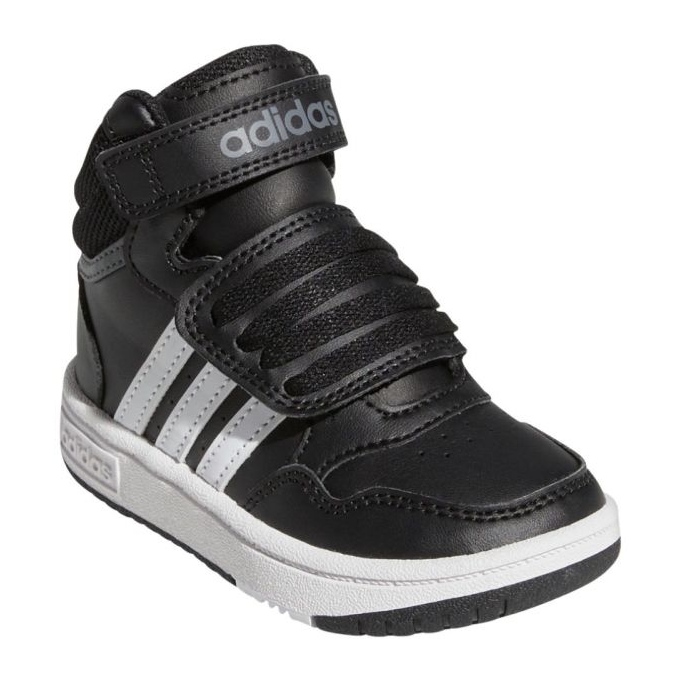 Adidas Hoops Mid Shoes With Velcro GW0408 sports shoes, black 1 Adidas Hoops Mid Shoes With Velcro GW0408 sports shoes, black 1