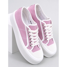 Women's purple platform sneakers 2