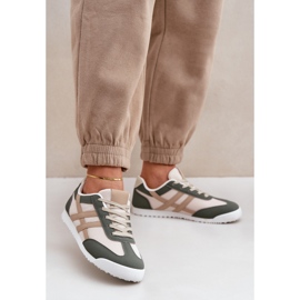 Women's Low Sneakers Sneakers Beige and Green 2 Women's Low Sneakers Sneakers Beige and Green 2