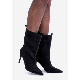 Black High Heel Boots 1