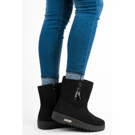 Super Me Snow boots fastened with a zipper black 1