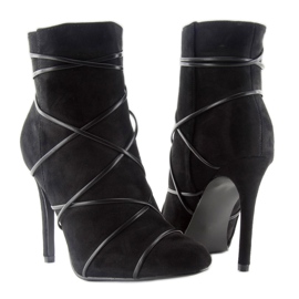 Black suede on a high heel 2