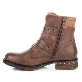 Kayla Flat heel boots brown 1
