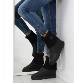 Boots with a wool uppers black NB30 Black 1