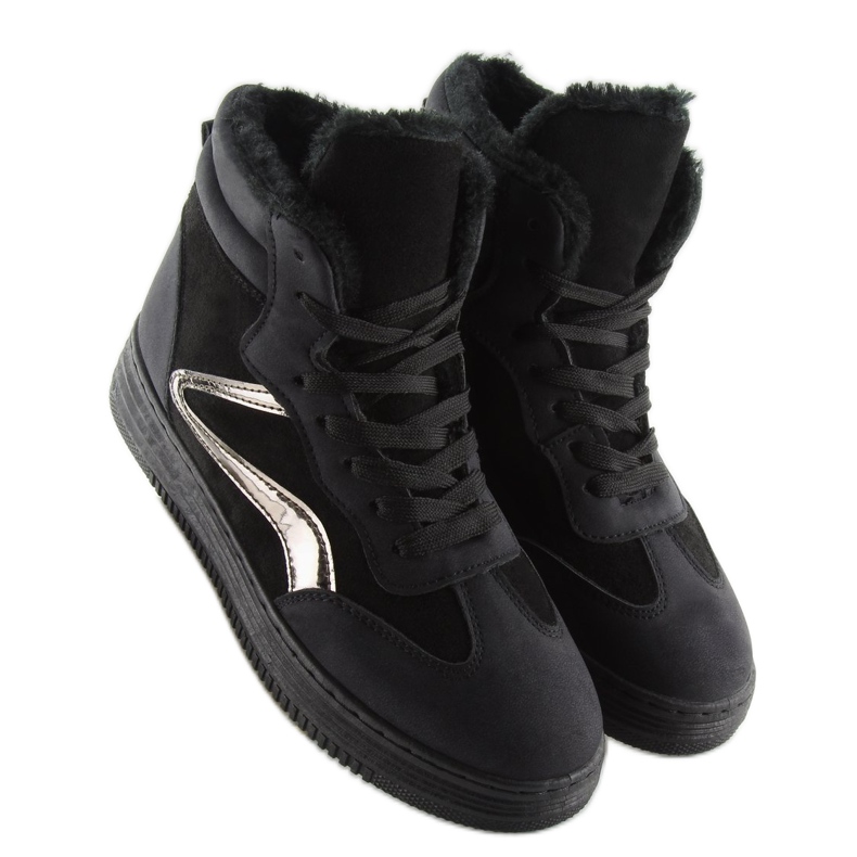 Black insulated sneakers BOK-1103 black 2 Black insulated sneakers BOK-1103 black 2