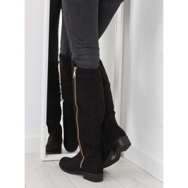 Black women's riding boots 6811-PG black 2