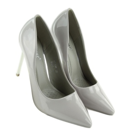 Silver Heels gray pumps NF03 Gray grey 2