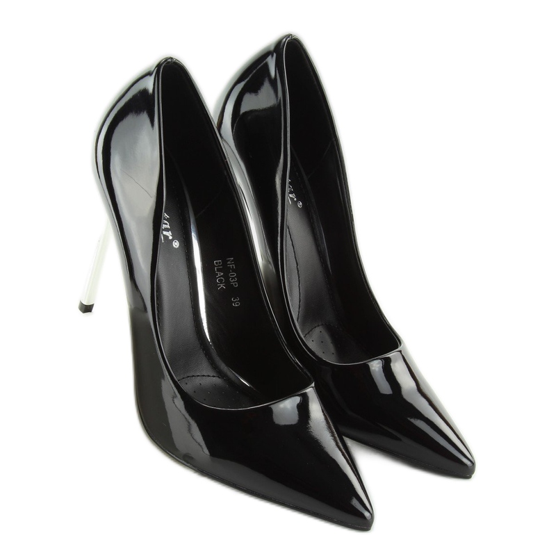 Pumps Silver Heels black NF03 Black 2