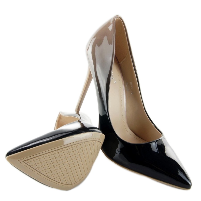 Shaded heels ombre M253 beige black brown 1