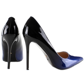 Shaded heels ombre M253 blue black navy blue 1