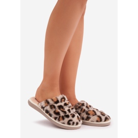 Leopard Women's Fur Slippers Inblu EK000008 Beige 1 Leopard Women's Fur Slippers Inblu EK000008 Beige 1
