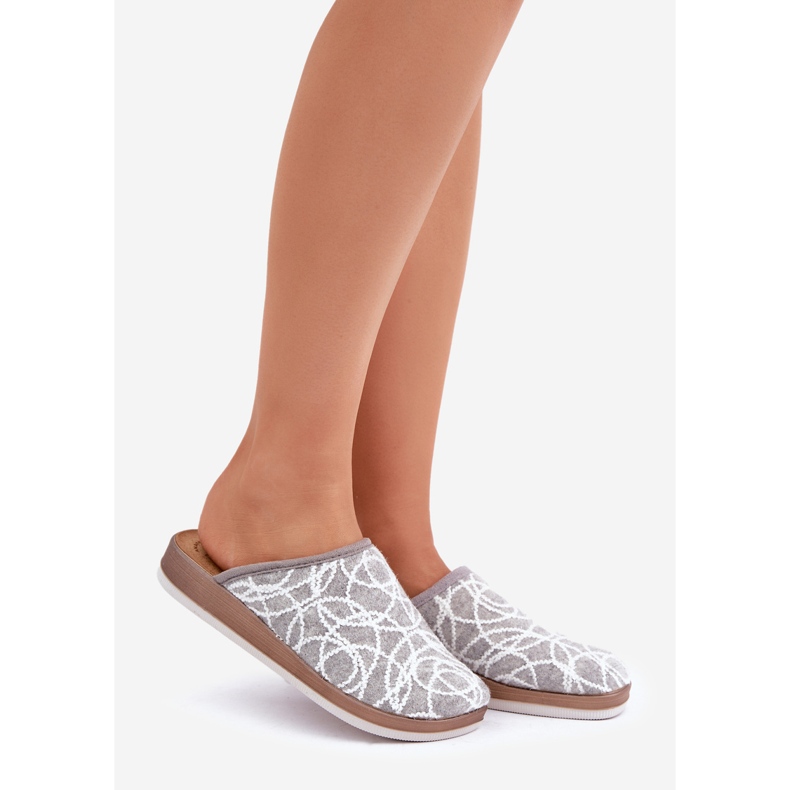 Inblu Women's Shiny Slippers CT000028 Gray grey 1 Inblu Women's Shiny Slippers CT000028 Gray grey 1