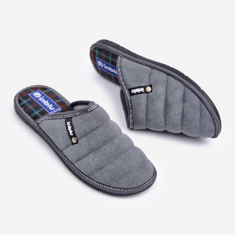Inblu Comfortable Men's Home Shoes Gray grey 2 Inblu Comfortable Men's Home Shoes Gray grey 2