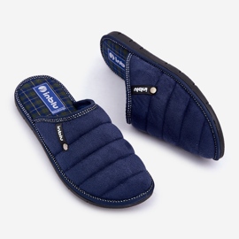 Inblu Comfortable Men's Home Shoes, Navy Blue 1