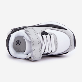 FR1 Children's Platform Sports Shoes, White and Black 2