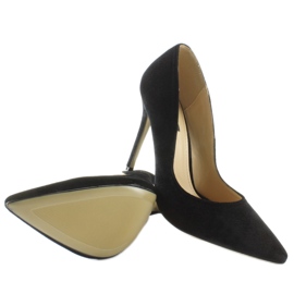 Amazing velor velvet heels black 2