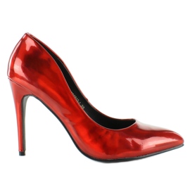 Hologram Metallic Pins Red 1