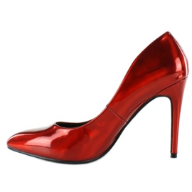 Hologram Metallic Pins Red 2