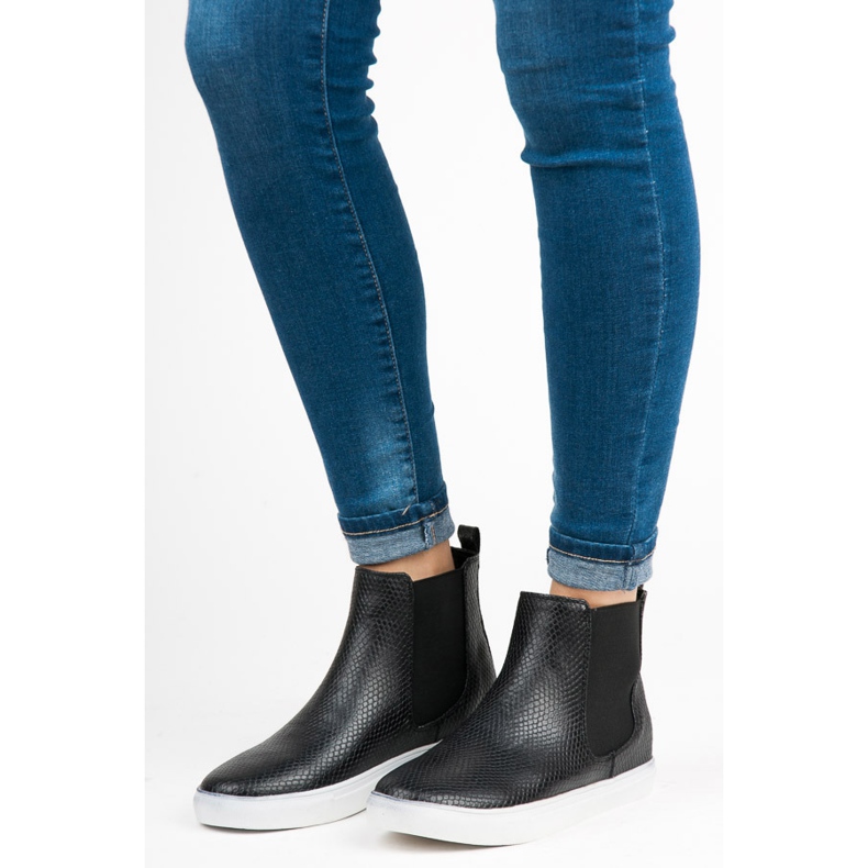 Mckeylor Snake Print High Sneakers black 2