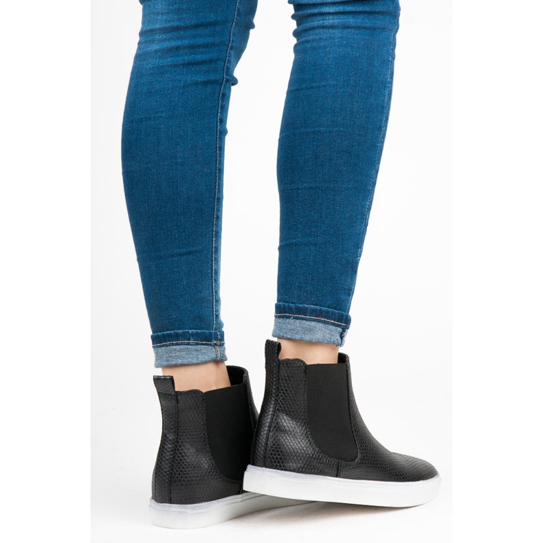 Mckeylor Snake Print High Sneakers black 1