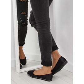 Satin black ballerinas A8621 black 2