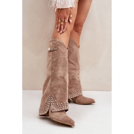 Boots Model Iveliri LQ-135 Dark Beige - Step in style 1