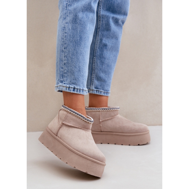 Snow boots Model Heslania HY877-39 Light Beige - Step in style 1