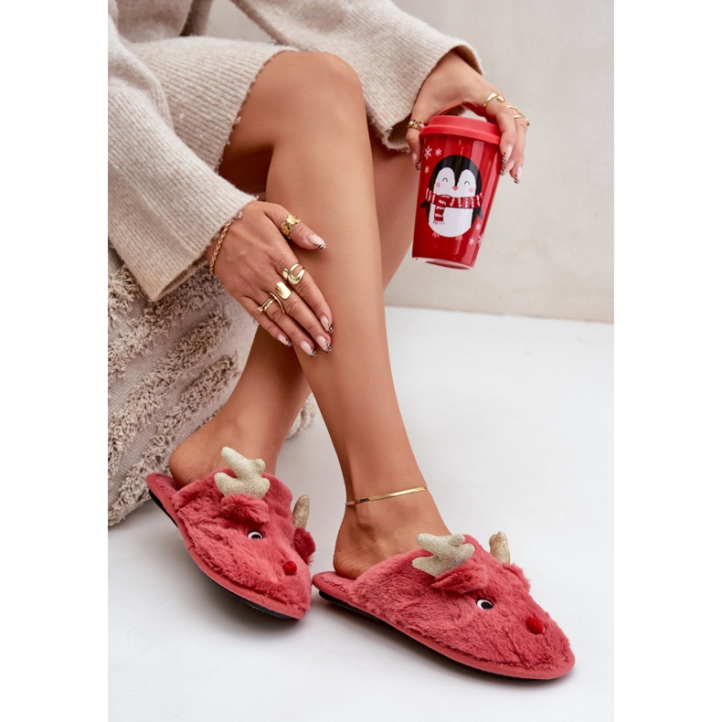 Slippers Model Asielle YL-54 Coral - Step in style red 1