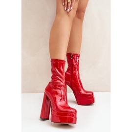 Boots Model Lotisha C-244 Red - Step in style 1