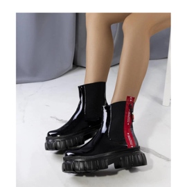 Black patent ankle boots by Casta - Solea 1