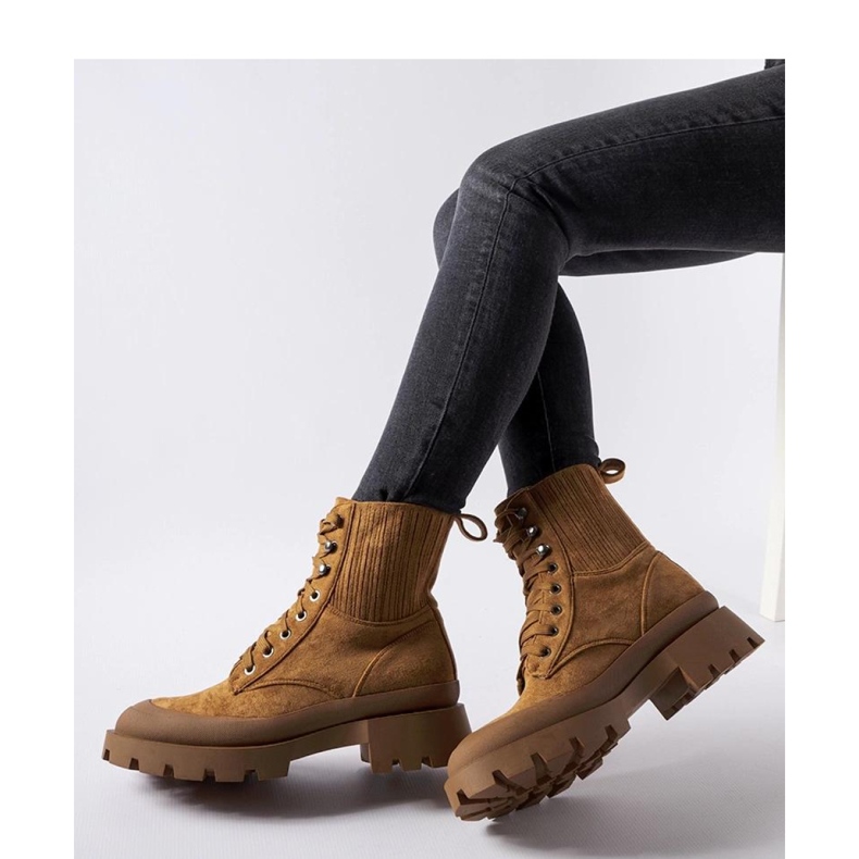 Brown eco-suede boots from Orson - Solea 1