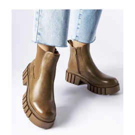 Brown platform Chelsea boots from Giusy - Solea 1