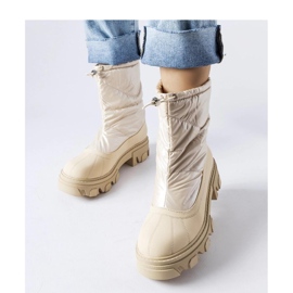 Beige snow boots with Cendrillon cuff - Solea 1