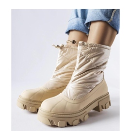 Beige snow boots with Cendrillon cuff - Solea 2