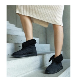 Black insulated snow boots with cuff Caellita - Solea 1