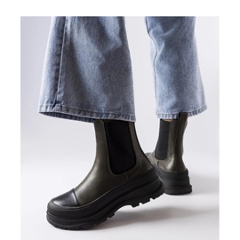 Green platform boots by Bellucci - Solea 1